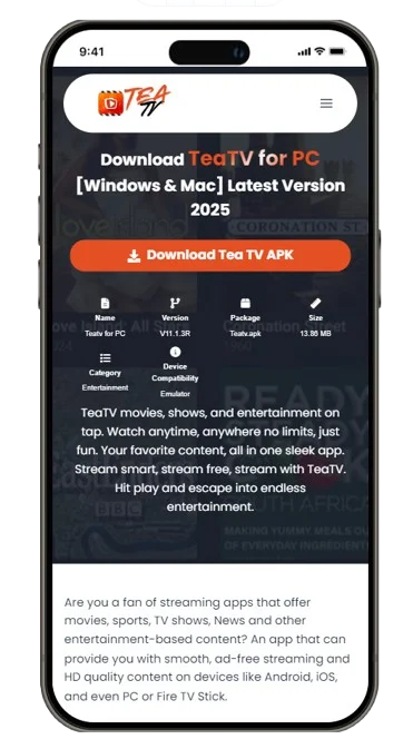 TeaTV for PC